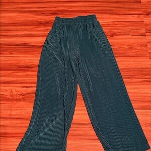 Dior Teal Pleated Women's Pants